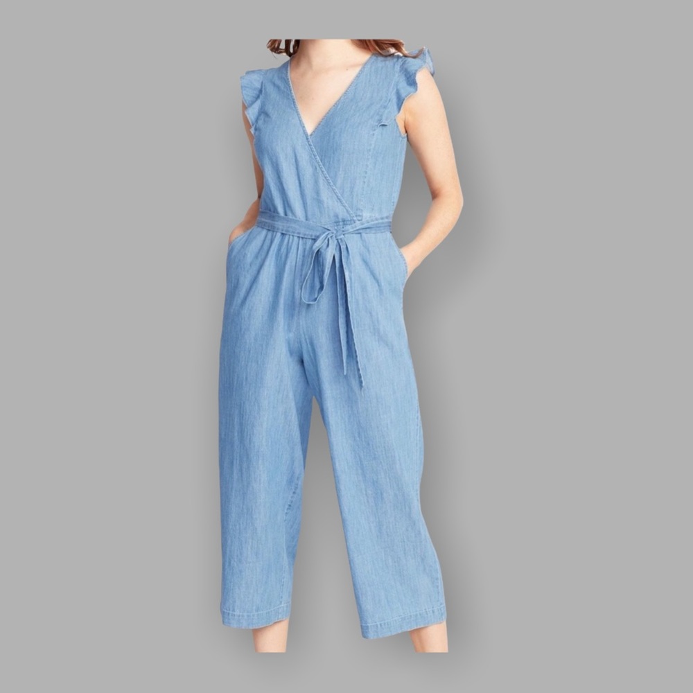Old Navy Blue (Chambray) Jumpsuit XL